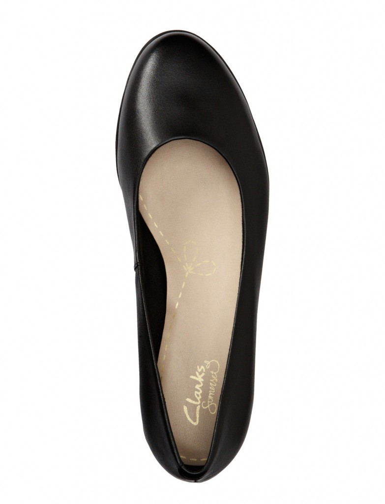 Clarks - black platform ballerinas - Dresscodes