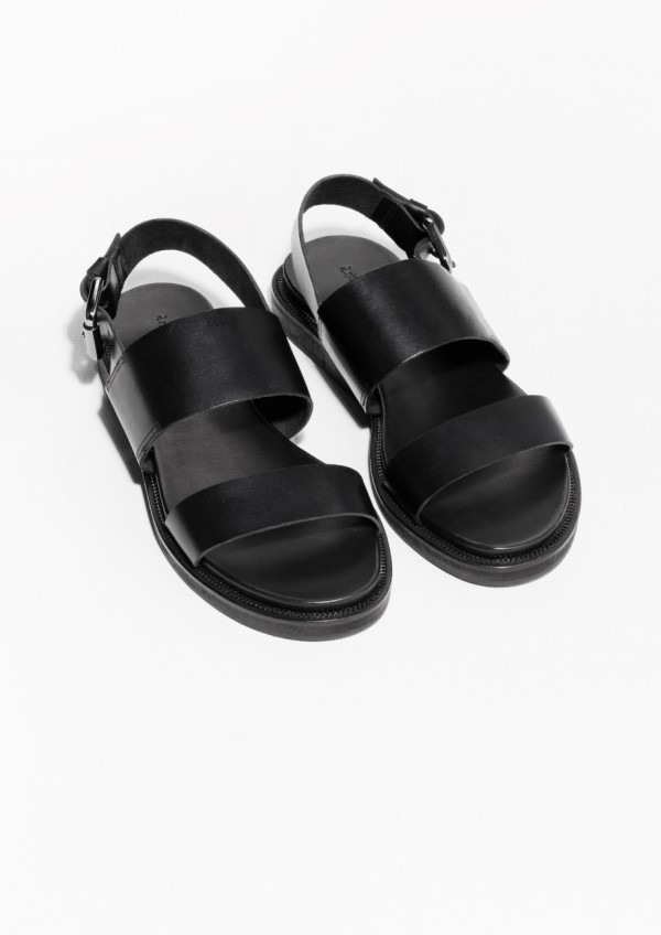 & Other Stories - raw edge leather sandals - Dresscodes