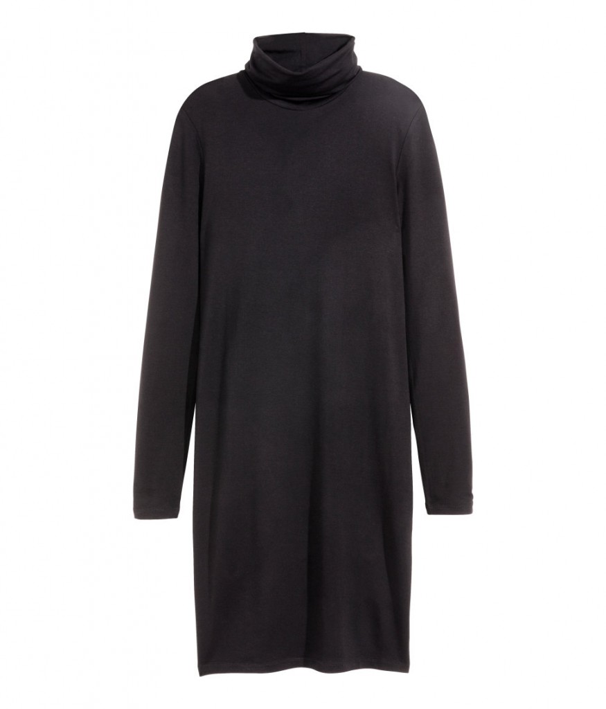 H&M - black polo neck dress - Dresscodes