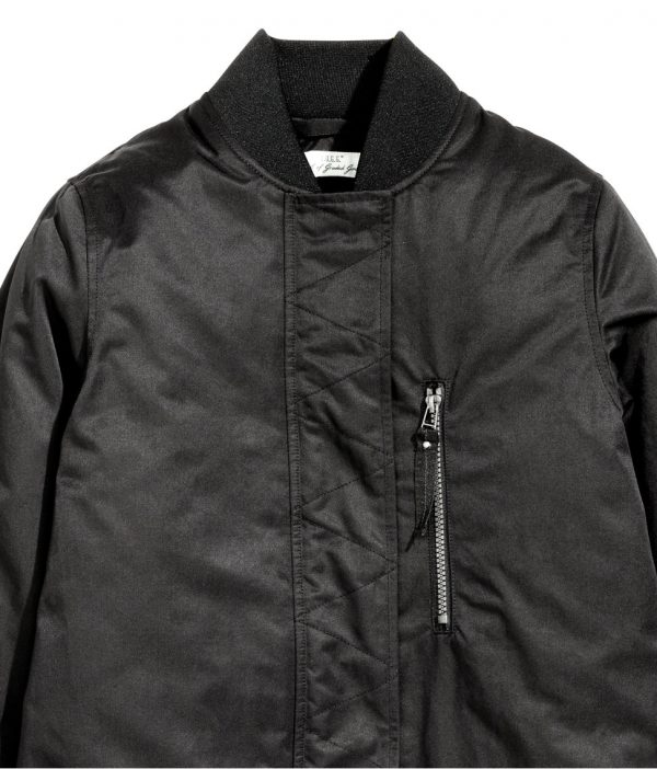 H&M - long black pilot jacket - Dresscodes