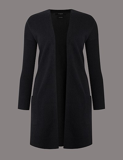 Autograph - cashmere longline twin pocket cardigan - Dresscodes