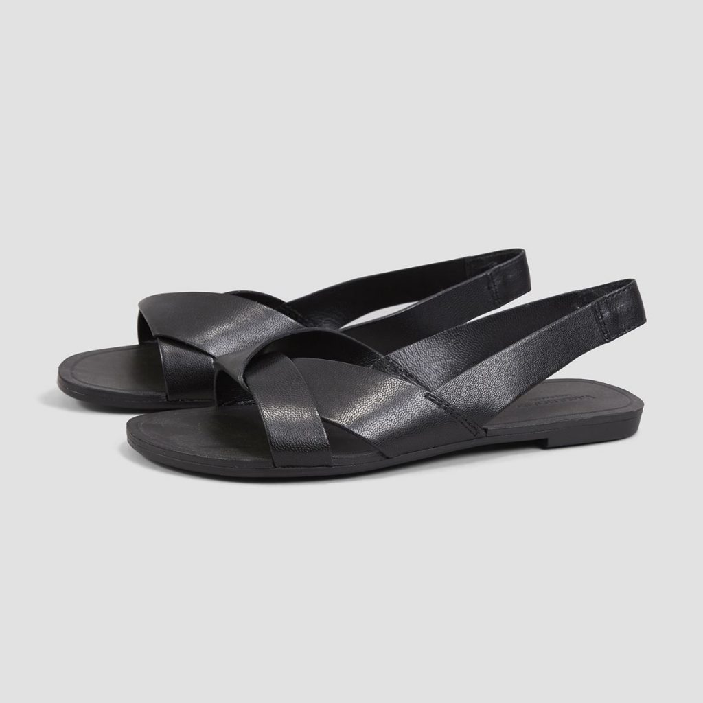 Vagabond Tia - black leather sandals - Dresscodes