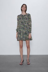 Zara - floral printed mini dress - Dresscodes